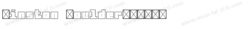 Winston Boulder字体转换